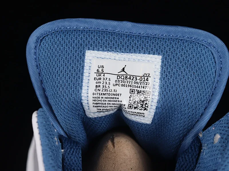All categories Air Jordan Jordan series basketball shoes Air Jordan 1 Mid Air Jordan 1 Mid "True Blue" AJ1 Joe 1 true blue mid-top basketball shoes DQ8423-014